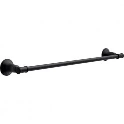 Delta Chamberlain 24 in. Wall Mount Towel Bar in Matte Black