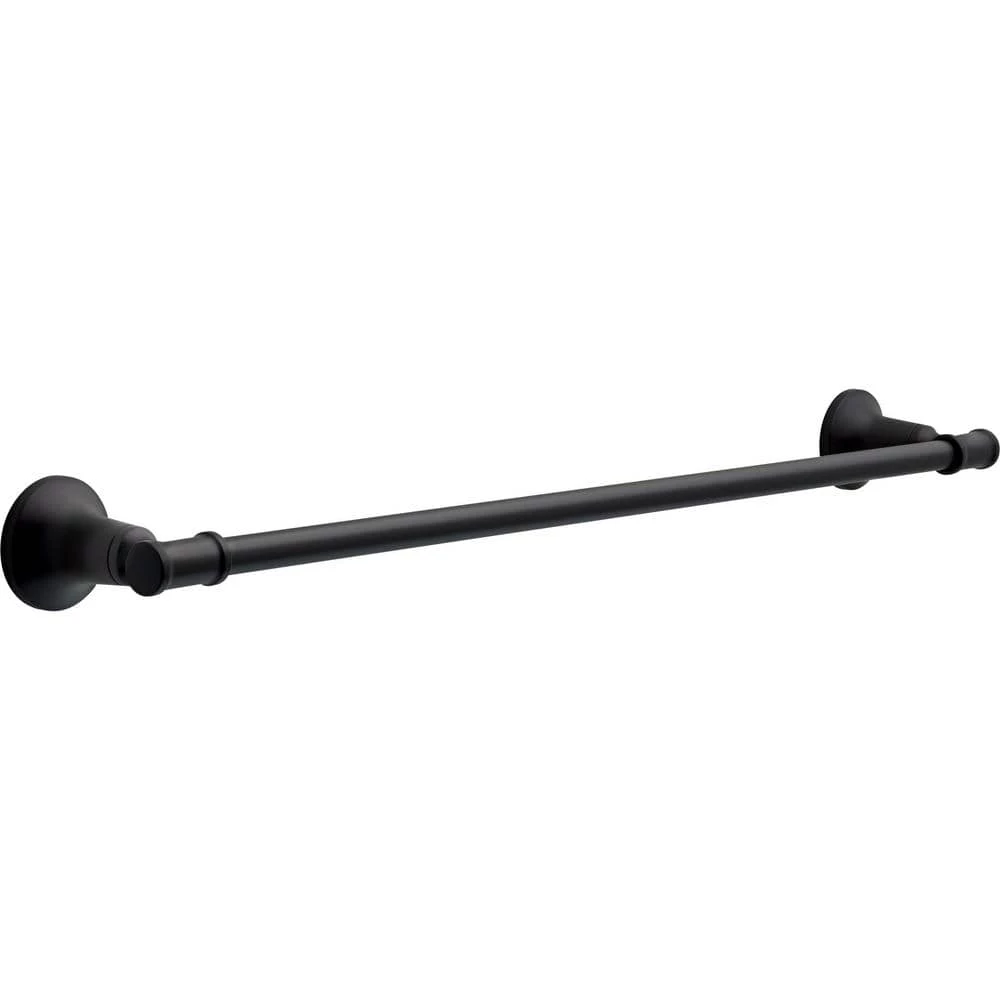 Delta Chamberlain 24 in. Wall Mount Towel Bar in Matte Black 1 Delta Chamberlain 24 in. Wall Mount Towel Bar in Matte Black