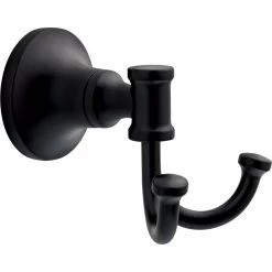 Delta Chamberlain Double J Towel Hook in Matte Black