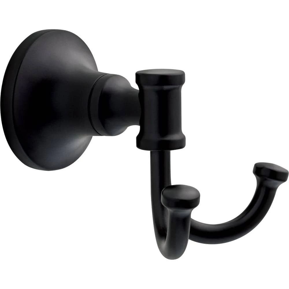 Delta Chamberlain Double J Towel Hook in Matte Black 1 Delta Chamberlain Double J Towel Hook in Matte Black