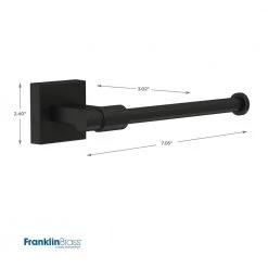 Franklin Brass Maxted Single Arm Toilet Paper Holder in Matte Black -Bathroom Accessories Sales matte black franklin brass toilet paper holders max51 mb r a0 1000