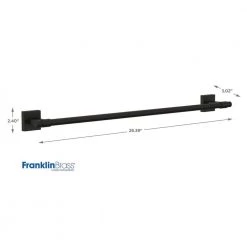 Franklin Brass Maxted 24 in. Towel Bar in Matte Black -Bathroom Accessories Sales matte black franklin brass towel bars max24 mb r 1d 1000