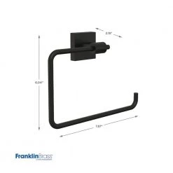 Franklin Brass Maxted Towel Ring in Matte Black -Bathroom Accessories Sales matte black franklin brass towel rings max46 mb r a0 1000