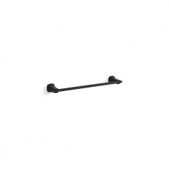 KOHLER Rubicon 18 in. Towel Bar in Matte Black