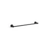 KOHLER Rubicon 24 in. Towel Bar in Matte Black
