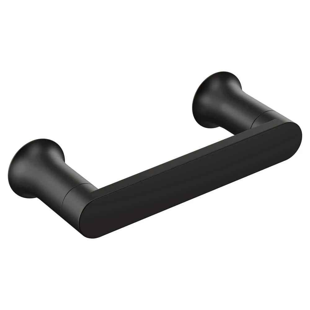 MOEN Genta LX Pivoting Toilet Paper Holder in Matte Black 1 MOEN Genta LX Pivoting Toilet Paper Holder in Matte Black