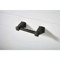 MOEN Hensley Pivoting Double Post Toilet Paper Holder with Press and Mark in Matte Black 10 MOEN Hensley Pivoting Double Post Toilet Paper Holder with Press and Mark in Matte Black -Bathroom Accessories Sales matte black moen toilet paper holders my3508bl 44 1000