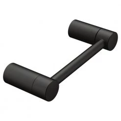 MOEN Align Pivoting Double Post Toilet Paper Holder in Matte Black