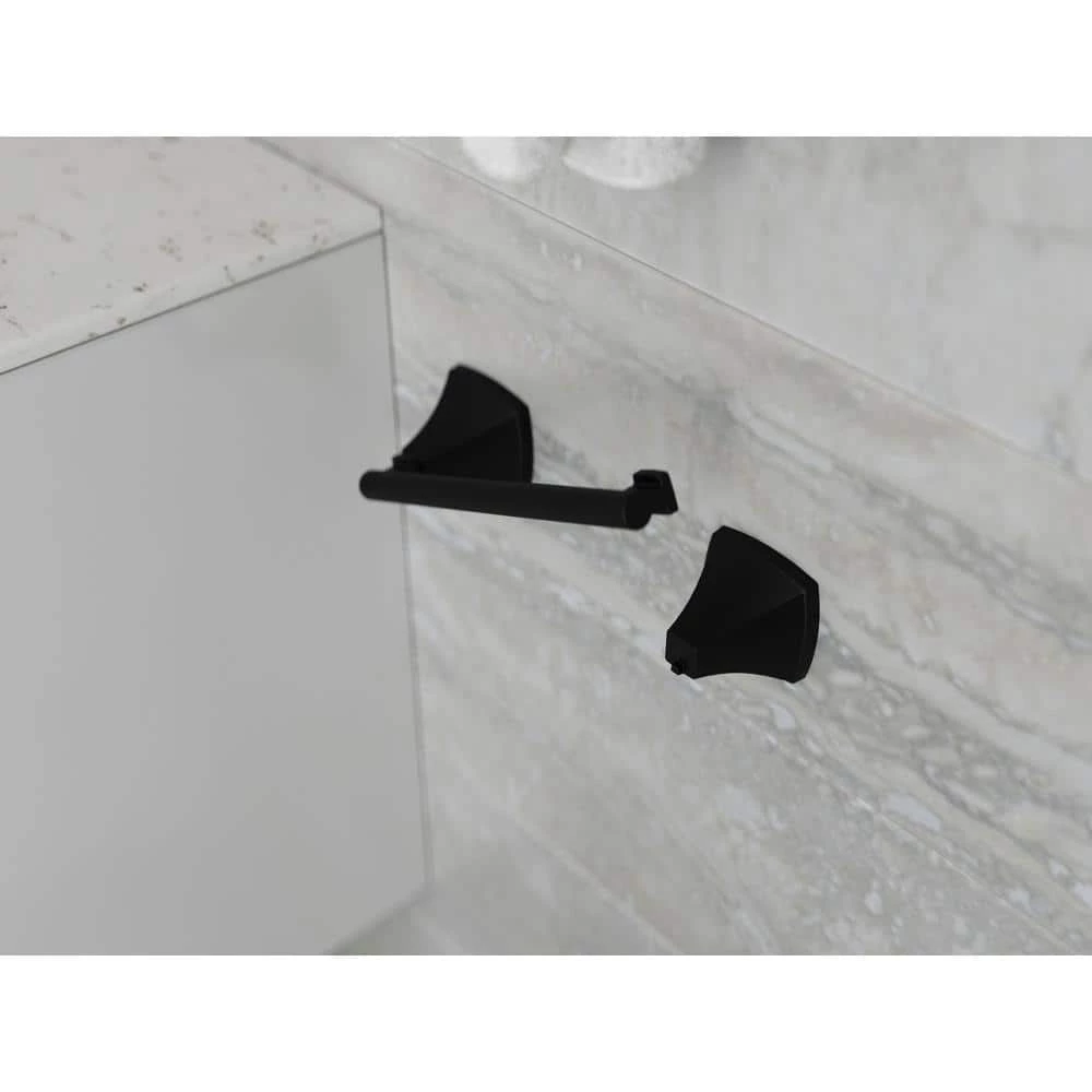 Pfister Bellance Wall-Mount Toilet Paper Holder in Matte Black 3 Pfister Bellance Wall-Mount Toilet Paper Holder in Matte Black - Image 3