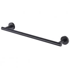 Ruiling 24 in. Wall mount Towel Bar in Stainless Steel Matte Black