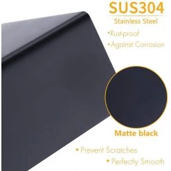 Ruiling 24 in. Wall mount Towel Bar in Stainless Steel Matte Black -Bathroom Accessories Sales matte black ruiling towel bars atk 192 66 1000