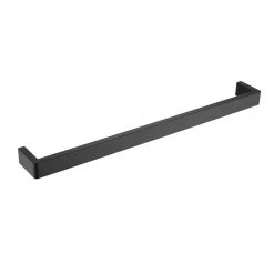 Ruiling 24 in. Square Wall Mount Towel Bar in Stainless Steel Matte Black