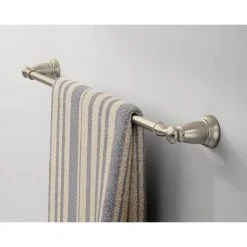 MOEN Banbury 24 in. Towel Bar in Mediterranean Bronze -Bathroom Accessories Sales mediterranean bronze moen towel bars y2624brb fa 1000
