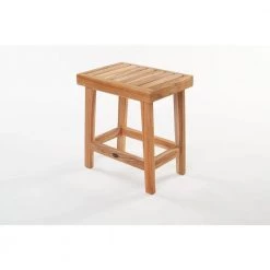 Unbranded 16 in. W Gala Bathroom Shower Bench in Natural Teak