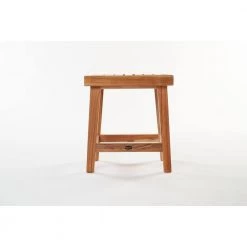 Unbranded 16 in. W Gala Bathroom Shower Bench in Natural Teak -Bathroom Accessories Sales natural bathtub accessories gbch081 c3 1000