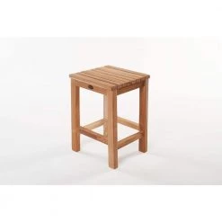 Unbranded 12 in. W Gala Bathroom Shower Foot Bench for Shaving in Natural Teak