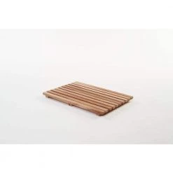 Unbranded 20 in. x 14 in. Gala Bathroom Shower Mat in Teak