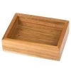 Creative Home Acacia Wood Rectangular Bar Soap Dish, Hand Soap Tray Holder for Bathroom Countertop Kitchen Sink Organize