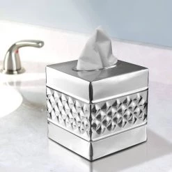 Monarch Abode Handcrafted Geometric Metal Tissue Box Cover in Nickel Chrome 14 Monarch Abode Handcrafted Geometric Metal Tissue Box Cover in Nickel Chrome -Bathroom Accessories Sales nickel monarch abode tissue box covers 29327 fa 1000