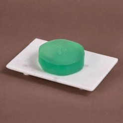 Creative Home Taj Natural Marble Rectangular Soap Dish Soap Tray Holder in Off-White -Bathroom Accessories Sales off white creative home soap dishes 74893 31 1000