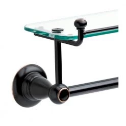 Delta Porter 18 in. Towel Bar with Glass Shelf in Oil Rubbed Bronze 9 Delta Porter 18 in. Towel Bar with Glass Shelf in Oil Rubbed Bronze -Bathroom Accessories Sales oil rubbed bronze delta towel bars 78410 orb 40 1000