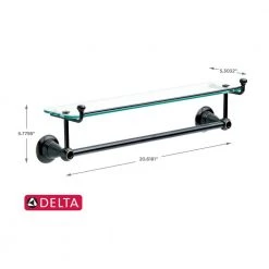Delta Porter 18 in. Towel Bar with Glass Shelf in Oil Rubbed Bronze 10 Delta Porter 18 in. Towel Bar with Glass Shelf in Oil Rubbed Bronze -Bathroom Accessories Sales oil rubbed bronze delta towel bars 78410 orb a0 1000