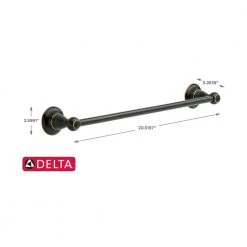 Delta Porter 18 in. Towel Bar in Oil Rubbed Bronze -Bathroom Accessories Sales oil rubbed bronze delta towel bars 78418 ob1 a0 1000