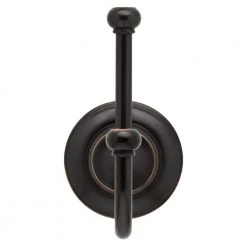 Delta Porter Double Towel Hook in Oil Rubbed Bronze -Bathroom Accessories Sales oil rubbed bronze delta towel hooks 78435 ob1 77 1000