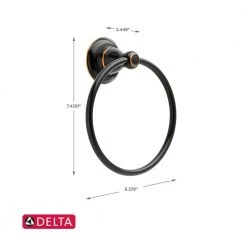 Delta Porter Towel Ring in Oil Rubbed Bronze 13 Delta Porter Towel Ring in Oil Rubbed Bronze -Bathroom Accessories Sales oil rubbed bronze delta towel rings 78446 ob1 1d 1000