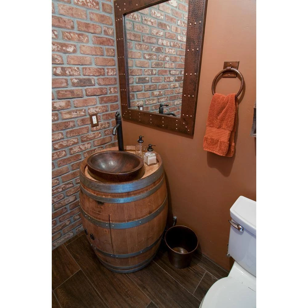 Premier Copper Products Hand Hammered Copper Waste Bin/Trash Can in Oil Rubbed Bronze 4 Premier Copper Products Hand Hammered Copper Waste Bin/Trash Can in Oil Rubbed Bronze - Image 4