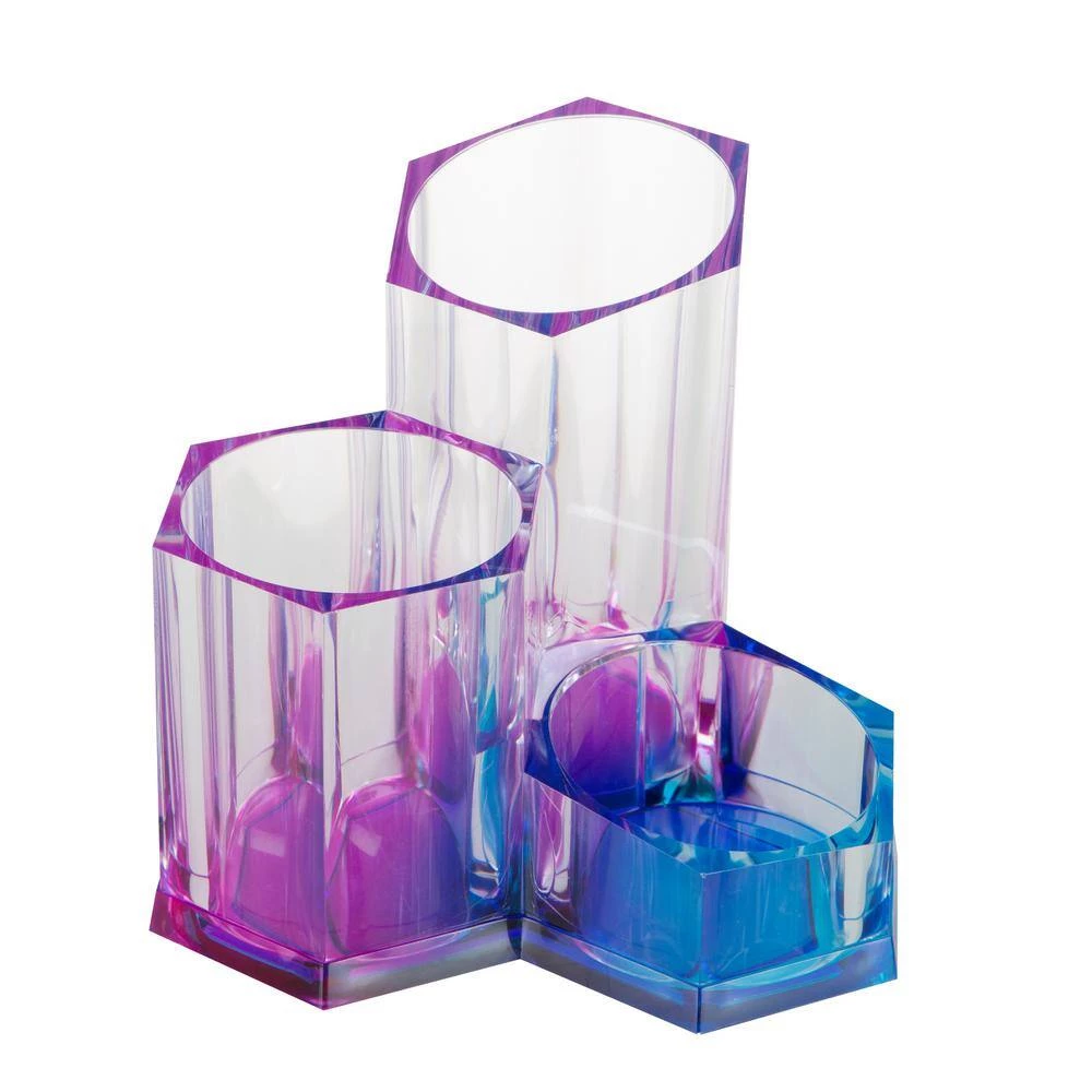 Simplify 3-Compartment Pencil Brush Holder in Ombre 1 Simplify 3-Compartment Pencil Brush Holder in Ombre