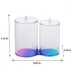Simplify 2 Compartment Q-Tip and Cotton Holder in Ombre 7 Simplify 2 Compartment Q-Tip and Cotton Holder in Ombre -Bathroom Accessories Sales ombre simplify bathroom storage containers 23325 ombre 1f 1000