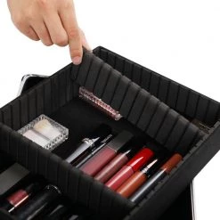 Aoibox 4-in-1 Aluminum Cosmetic Organizer Box Makeup Travel Case in Pink 19 Aoibox 4-in-1 Aluminum Cosmetic Organizer Box Makeup Travel Case in Pink -Bathroom Accessories Sales pink makeup organizers snmx2566 4f 1000