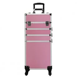 Aoibox 4-in-1 Aluminum Cosmetic Organizer Box Makeup Travel Case in Pink 17 Aoibox 4-in-1 Aluminum Cosmetic Organizer Box Makeup Travel Case in Pink -Bathroom Accessories Sales pink makeup organizers snmx2566 77 1000