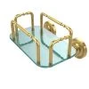 Allied Brass Prestige Wall Mounted Guest Towel Holder in Polished Brass