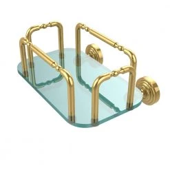 Allied Brass Waverly Place Wall Mounted Guest Towel Holder in Polished Brass