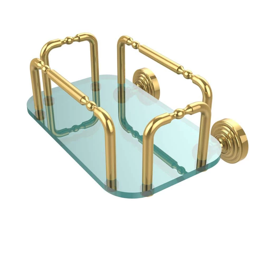 Allied Brass Waverly Place Wall Mounted Guest Towel Holder in Polished Brass 1 Allied Brass Waverly Place Wall Mounted Guest Towel Holder in Polished Brass