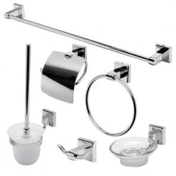 ALFI BRAND 6-Piece Bath Hardware Set in Polished Chrome