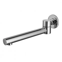 ALFI BRAND 9.75 in. Wall-Mount Bath Spout with Foldable Ability in Polished Chrome