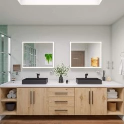 ALFI BRAND Corner Bathroom Shelf with Sleek Modern Design in Brass -Bathroom Accessories Sales polished chrome alfi brand bathtub accessories ab9548 76 1000