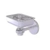 Allied Brass Satellite Orbit One Wall Mounted Soap Dish with Twisted Accents in Polished Chrome