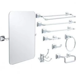 Delta Portwood 24 in. Towel Bar in Chrome -Bathroom Accessories Sales polished chrome delta towel bars pwd24 pc 40 1000