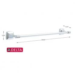 Delta Portwood 24 in. Towel Bar in Chrome -Bathroom Accessories Sales polished chrome delta towel bars pwd24 pc 4f 1000