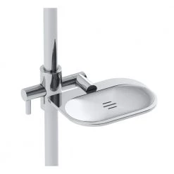 Symmons Slide Bar Mounted Soap Dish in Polished Chrome