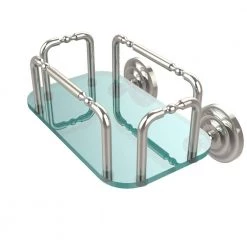 Allied Brass Que New Wall Mounted Guest Towel Holder in Polished Nickel