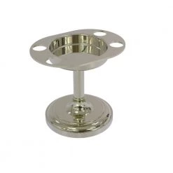 Allied Brass Vanity Top Tumbler and Toothbrush Holder in Polished Nickel