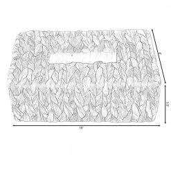 Vintiquewise Water Hyacinth Wicker Rectangular Tissue Box Cover -Bathroom Accessories Sales rectangular brown vintiquewise tissue box covers qi003631 rc fa 1000