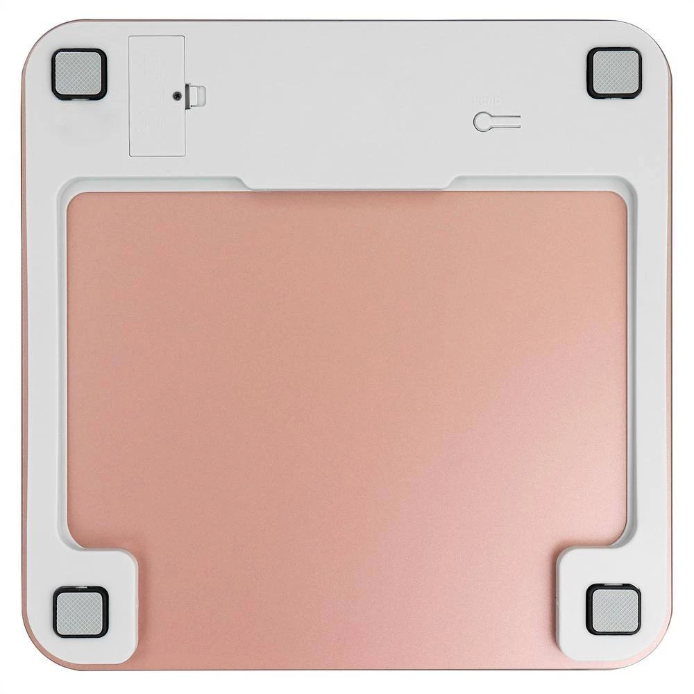 Weight Watchers By Conair Textured Finish Digital Glass Bodyweight Scale in Rose 3 Weight Watchers By Conair Textured Finish Digital Glass Bodyweight Scale in Rose - Image 3