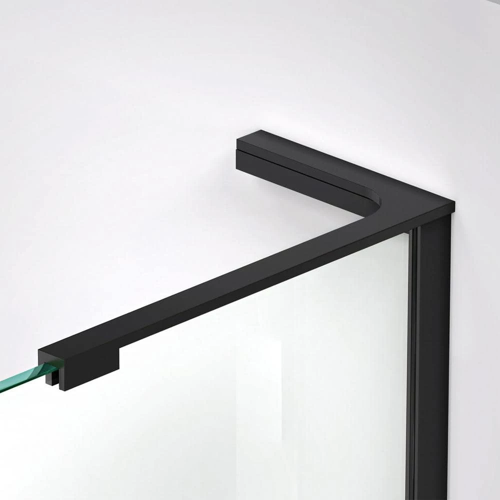 DreamLine 18 in. L-Bar Support Bracket (Right Wall Installation) for 10 mm (3/8 in.) Glass in Satin Black 3 DreamLine 18 in. L-Bar Support Bracket (Right Wall Installation) for 10 mm (3/8 in.) Glass in Satin Black - Image 3