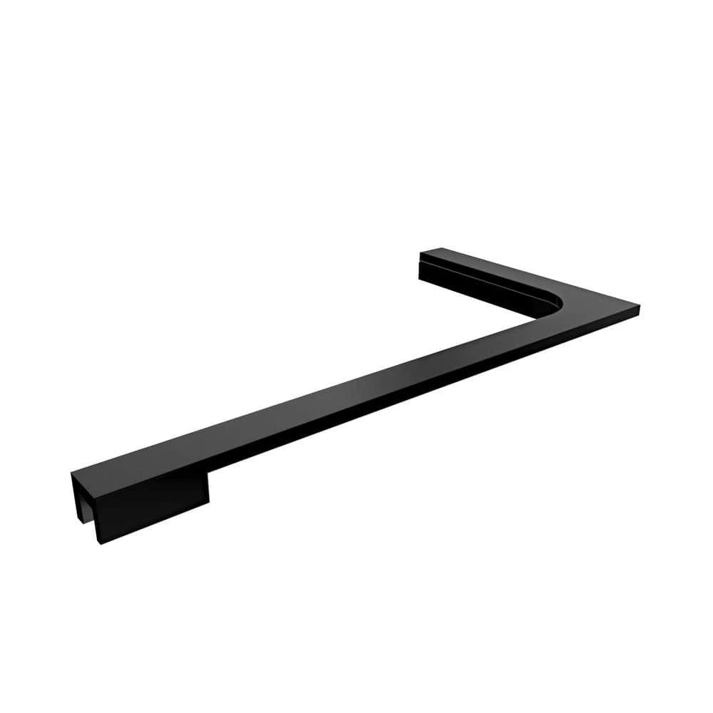 DreamLine 18 in. L-Bar Support Bracket (Right Wall Installation) for 10 mm (3/8 in.) Glass in Satin Black 1 DreamLine 18 in. L-Bar Support Bracket (Right Wall Installation) for 10 mm (3/8 in.) Glass in Satin Black